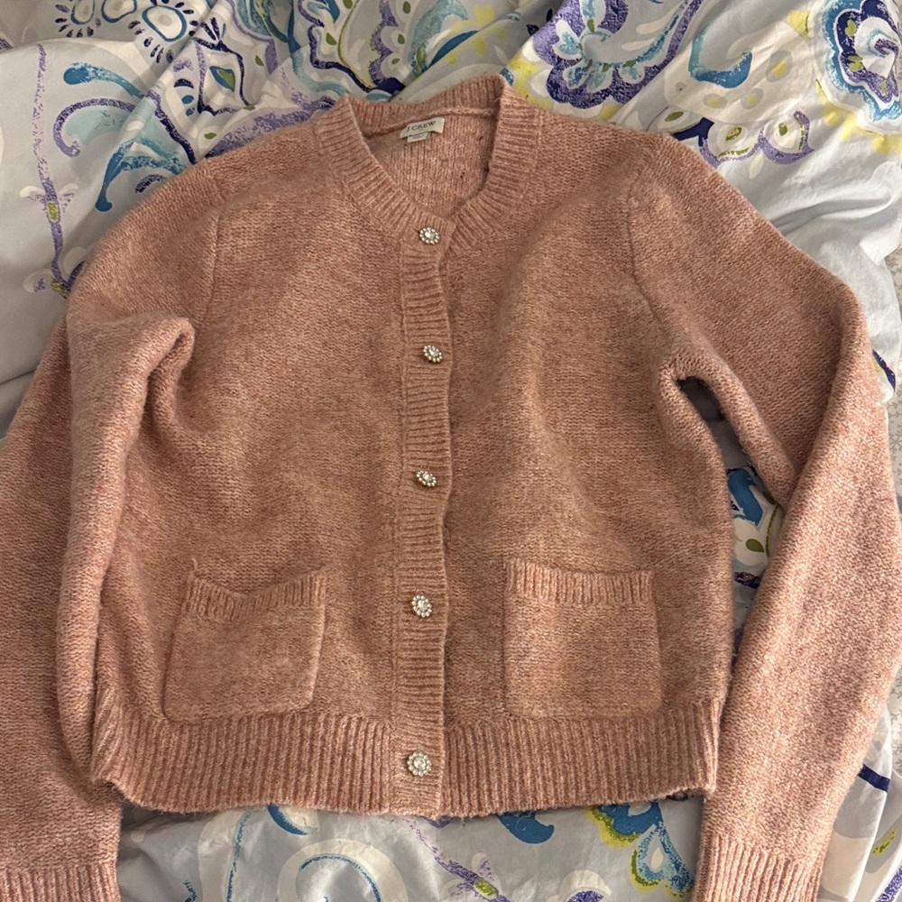 J. Crew Soft Pink Knit Sweater - Picture 3 of 6